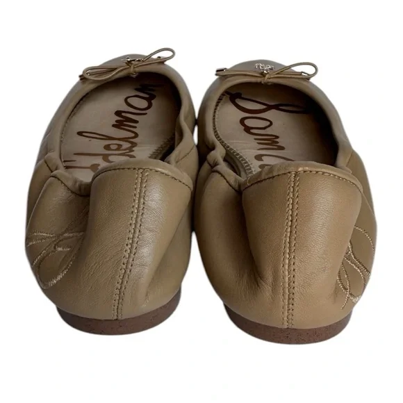 Sam Edelman Women's Felicia soft Beige/Tan Ballet Leather Flats Size 7 - Picture 7 of 9